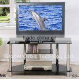 Glass TV Stand Furniture Stainless Steel tv Stand Living Room Furniture Set thumbnail-1