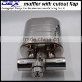 Automobile Performance Muffler With Cutout Valve in Exhaust System thumbnail-4