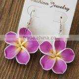 Hot Sell Hawaiian Plumeria Flower Earring Designs for Women thumbnail-3