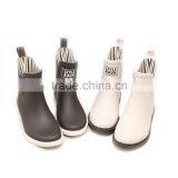 Grey Upper Black Outsole With Customized Logo Martin Chelsea Martin Shoes Fashion Ankle Rain Shoes Water Shoes Rubber Welly thumbnail-4