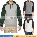 2016 Custom Logo Men's Jersey Long Sleeve Pull Over Baseball Raglan Hoodie Sweatshirt thumbnail-1