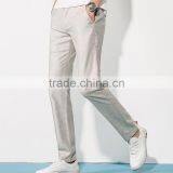 Men's Summer Linen Trousers Thin Straight All-match Size Casual Loose Cotton Pants Custom thumbnail-6