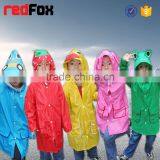 hot sale colorful child dress design rain long coat