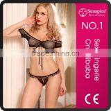 Hot Sale Sexy Woman Fishnet Bra Lingerie Sexy Match Set thumbnail-1