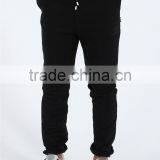 Cheap Casual Trousers Mens Knitted Black Pants Trousers Fabric thumbnail-2