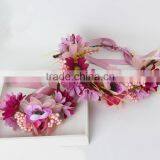 Baby Vintage Headband Flower Feather Pad Prop Christmas Hair Accessories thumbnail-5