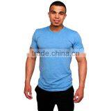 Mens Blank Fitness t Shirt Dri Fit Tri Blend Sport t Shirt thumbnail-3