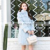 New Fashion Show Style Rex Rabbit Fur Coat Women Very Long Rex Rabbit Fur Jacket Winter Fur Big Size thumbnail-4