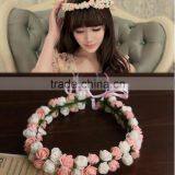 Wholesale Flower Bridal Headpiece Floral Halo Head Garland thumbnail-1