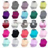 Pre Order Wholesale 3 in 1 Infant Baby Car Seat Cover Rayon Nursing Cover Car Seat Canopy Stripe Baby Canopy Shopping Cart Cover thumbnail-3