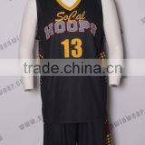 2016 Best Sublimation 100% Polyester Basketball Jersey Custom Logo Design Latest Basketball Jersey thumbnail-5