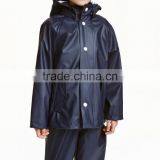 Top Quality Wholesale Attached Hood Rain Jacket Waterproof Kids Jacket thumbnail-3