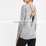 2017 Latest Deisgn Custom Yoga Fitness Sports Wear for Women Longsleeve Shirts thumbnail-3