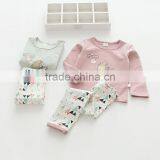 Casual Style Soft Printing Two Pieces Set Cotton Girl Pajamas thumbnail-2