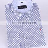 2017 Customized Printing Men's Long Sleeve Shirt With Contrast Collar and Cuff thumbnail-1