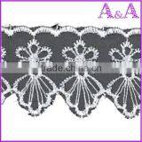 White Beaded Organza Lace Sequin Embroidery Lace For Elegant Woman thumbnail-6