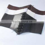 High Quality Ladies Wide White PU Leather Elastic Wide Waist Belt thumbnail-3