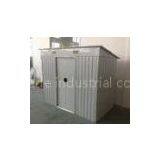 6x4 / 8x4 Flat Roof Garden Shed / Pent Metal Sheds With 2 158cm Doors thumbnail-1