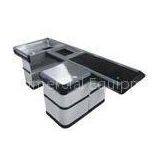 Retail Supermarket Metal Conveyor Belt Checkout Counter 8\' Long 4 Wide