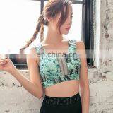 Latest New Woman Yoga With Net Yarn Clothing Wholesale Sports Bra Top With Support Inner Bra and Elastic Fabric thumbnail-3