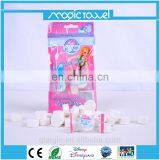 Candy Flow Pack Restaurant & Hotel Used Disposable Compressed Nonwoven Coin Wipes Magic Grow Towels