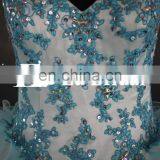 Plus Size Sweetheart Straps Bling Beads Western Pattern Blue Quinceanera Dresses Ball Gown thumbnail-4
