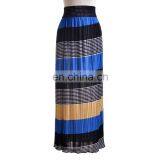 Popular Designs Women Skirt Long Ice Silk Pleated Skirt thumbnail-2