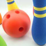 Rubber / Plastic Foam Bowling Ball For Kids , Foam Bowling Pins