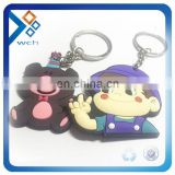 Wholesale 3D rubber custom silicone keychain