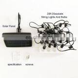 25FT 25 Pcs G40 LED Bulb Solar String Light Outdoor for Garden Patio Wedding thumbnail-4