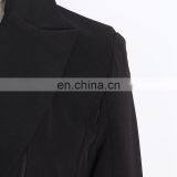 TWOTWINSTYLE Spring Casual Lapel Long Sleeve Bandage Split Slim Black Women's Blazer thumbnail-4