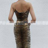 2020 Hot Sales Women Sexy Club Party Leopard Dresses Ladies Halter Mini Backless Dresses Women Summer Dress thumbnail-6
