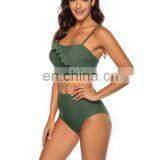 2020 Factory Women's Red Black Turtle Green Two-Piece Swimsuit Bikini Swimwear thumbnail-2