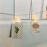 LED String Fairy Light Holiday Decorative Battery Powered String Light With Plastic Heart Shaped Clips