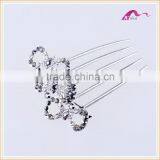 Top Quality Wedding Headwear Twinkle Crystal Bowknot Hair Combs For Women Hair Ornament thumbnail-2
