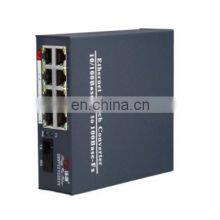 Industrial Grade 10/100M Single Mode Fiber Optic Media Converter 1 Fiber 8 RJ45 thumbnail-3
