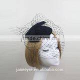 2015 Fashionable Mini Wool Hat Fascinator Hat With Veiling thumbnail-2