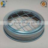 70mm Silver Metal Lug Cap With Steel-Wire Mesh Sieve for Manson Jar thumbnail-2