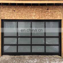 American Electric Automatic Coated Frosted Glass Measurement Custom Aluminum Garage Door thumbnail-5