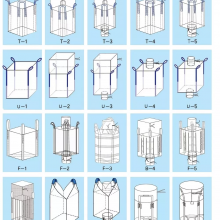Top Skirt Flat Bottom 500 Kg 1000 Kg 1 Ton PP Woven Industry Big Bags Bulk Jumbo FIBC Ton Bag