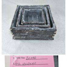 Square Shape Willow Wood Planter thumbnail-2