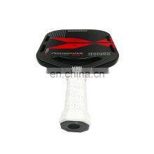 2023 USAPA 16mm Edgeless Model Triple Core Carbon Fiber Friction Skin Pickleball Paddle Red Smile Bilateral Model USAPA Approved thumbnail-3