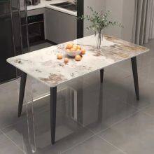 Elegant Fixed Rock Slab Dining Tables for Your Home