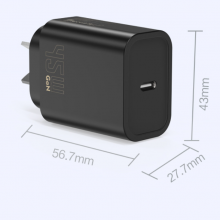 45W GaN USB-C Fast Charger EU AU PD Fast Wall Charging Adapter for IPhone Tablets With CE REACH Passed thumbnail-2