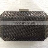 box shape pu evening handbag with available colors bridal clutch bag