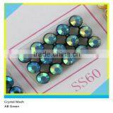Iron on Crystal Rhinestone Aluminum Mesh Gold Base AB Gold Rhinestone 3mm thumbnail-3