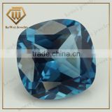 Cushion Cut stones Loose Blue Sapphire Synthetic Spinel stones
