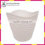 Direct Manufacturer Special Wavy Shape Caizhipen MX1301 Melamine Flower Pot Wholesale thumbnail-3