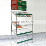 Multi-functional wire mesh display shelf/diplay stand/display rack