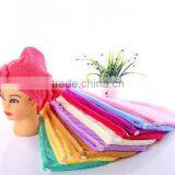 High Quality Quick Dry 100% Cotton Sop up Hair Towel thumbnail-3